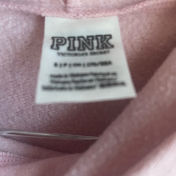 VICTORIA SECRET PINK hooded sweatshirt with sequin PINK logo - Picture 3 of 4